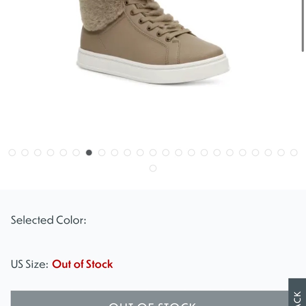 Koolaburra Tan High-Top Sneakers with Fur Trim